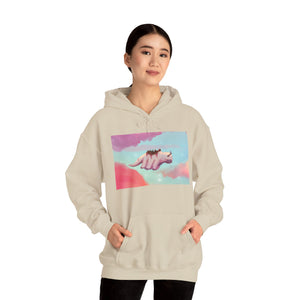 Flying Appa in Clouds Hoodie Sweater (Unisex)