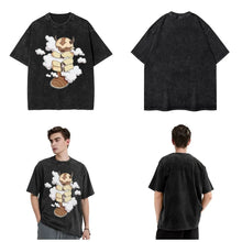 Load image into Gallery viewer, Appa Cuddling Clouds Avatar The Last Airbender Washed T Shirts (Unisex)
