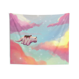 Appa Flying In The Clouds Indoor Wall Tapestries